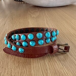 B-Low the Belt Saddle and Turquoise “Pablo” Belt. Like new!!